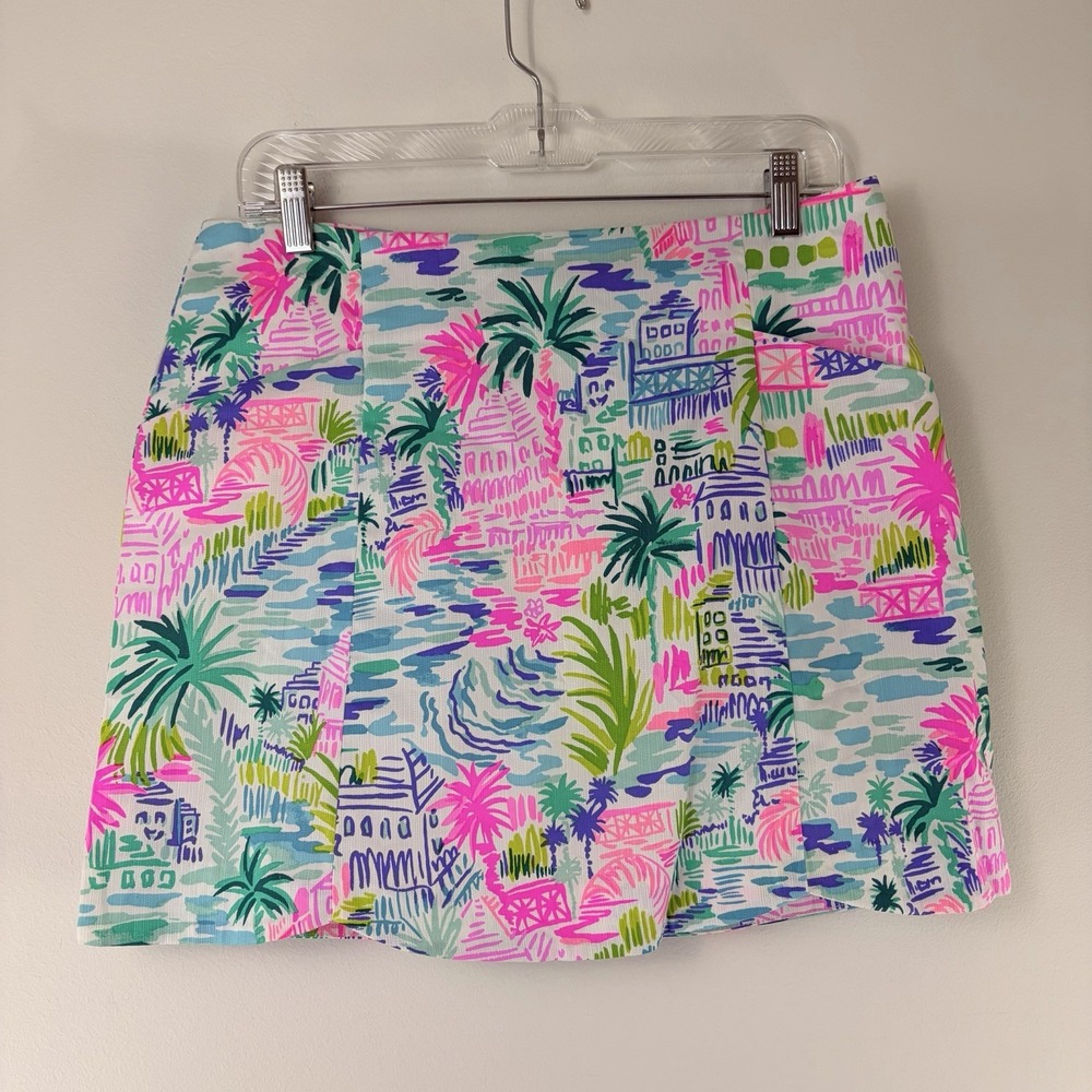 Lilly Pulitzer Becki Skort Womens 8 Private Island Multi Tropical NWT